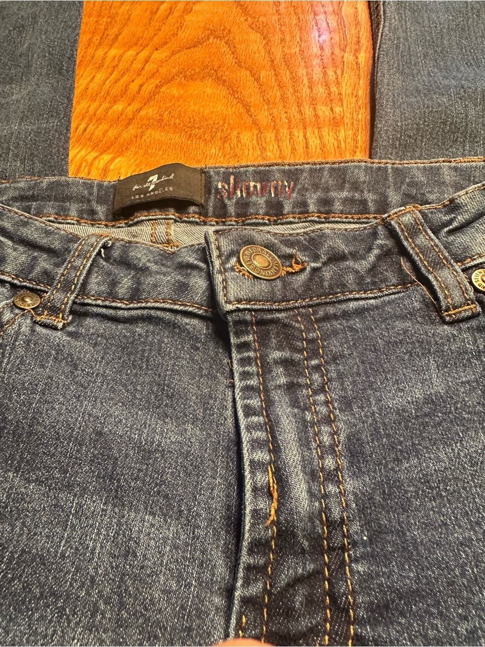 7 For All Mankind Slimmy Dark Blue Denim Jeans